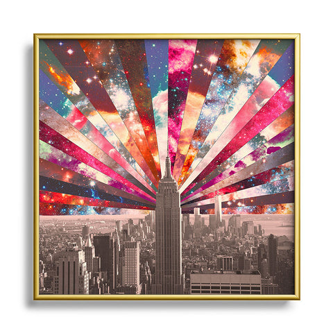 Bianca Green Superstar New York Square Metal Framed Art Print