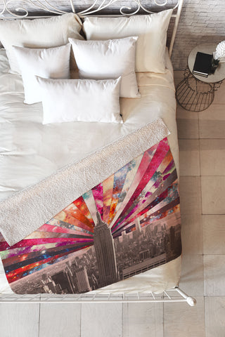 Bianca Green Superstar New York Fleece Throw Blanket