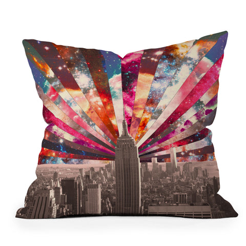 Bianca Green Superstar New York Throw Pillow