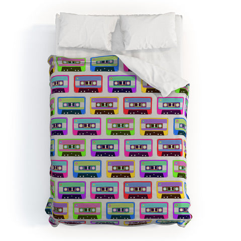 Bianca Green Tape It Rainbow Duvet Cover