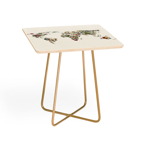 Bianca Green Vintage Botanical World Side Table