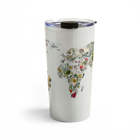 Bianca Green Vintage Botanical World Travel Mug
