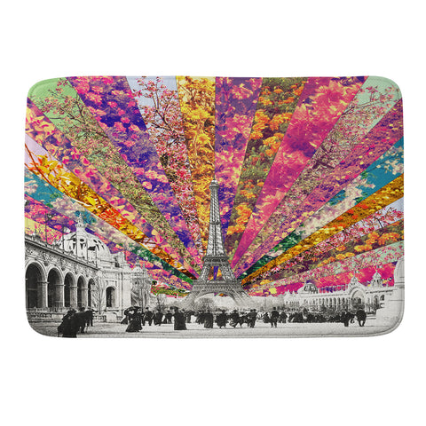 Bianca Green Vintage Paris Memory Foam Bath Mat