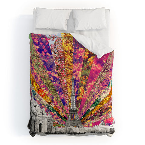 Bianca Green Vintage Paris Duvet Cover