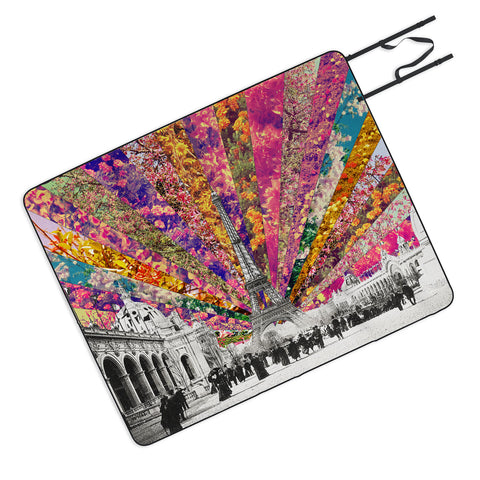 Bianca Green Vintage Paris Picnic Blanket