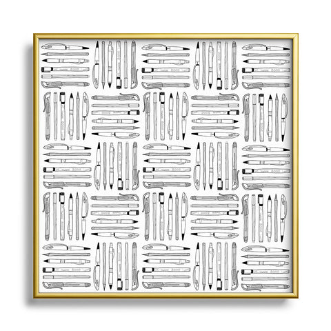 Bianca Green Weapons Of Mass Creation White Square Metal Framed Art Print