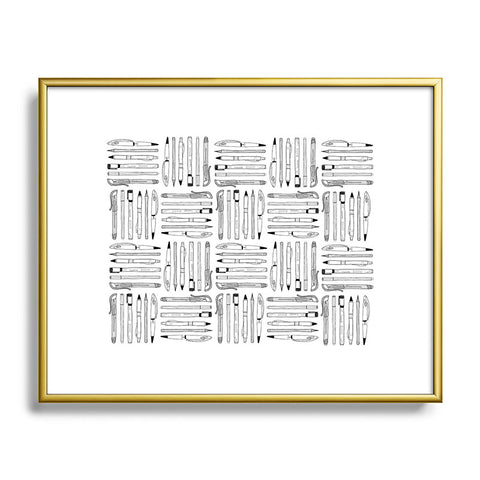 Bianca Green Weapons Of Mass Creation White Metal Framed Art Print