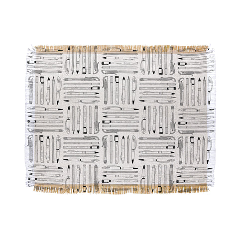 Bianca Green Weapons Of Mass Creation White Throw Blanket