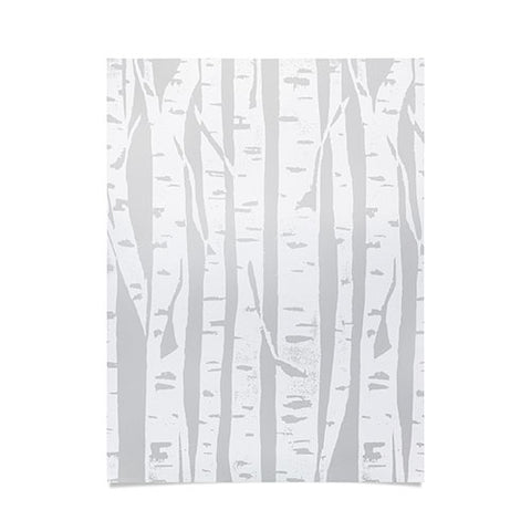 Bianca Green Woodcut Birches Poster