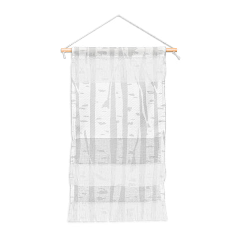 Bianca Green Woodcut Birches Wall Hanging Portrait