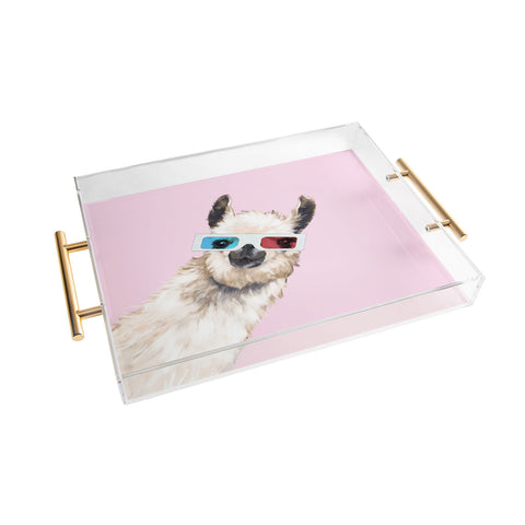 Big Nose Work 3D Glasses Llama Acrylic Tray