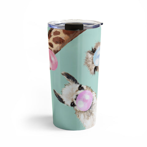 Big Nose Work Bubble Gum Gang in Green Travel Mug