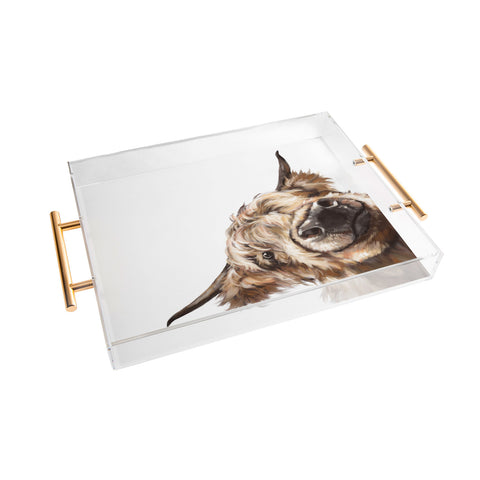 Big Nose Work Sneaky Highland Cow Acrylic Tray