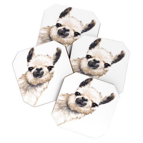 Big Nose Work Sneaky Llama Coaster Set