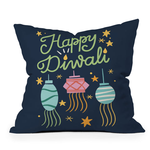 Bigdreamplanners Happy Diwali I Outdoor Throw Pillow