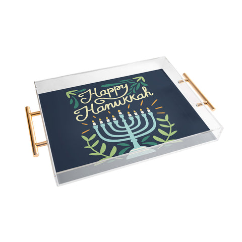 Bigdreamplanners Happy Hanukkah Acrylic Tray