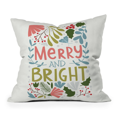 Bigdreamplanners Merry and bright I Outdoor Throw Pillow
