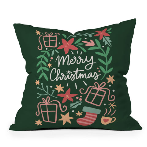 Bigdreamplanners Merry Christmas I Outdoor Throw Pillow