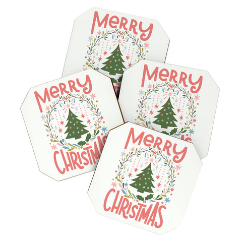 Bigdreamplanners Merry Christmas III Coaster Set