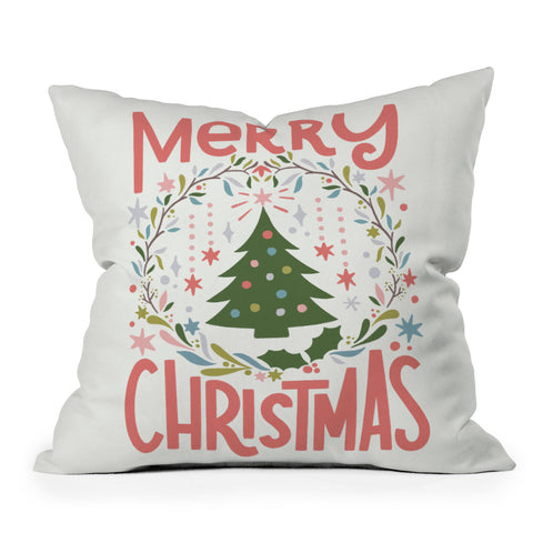 Bigdreamplanners Merry Christmas III Outdoor Throw Pillow