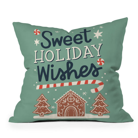 Bigdreamplanners Sweet Holiday wishes Outdoor Throw Pillow