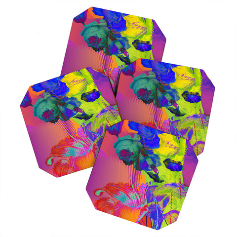 Biljana Kroll Neon Night Coaster Set