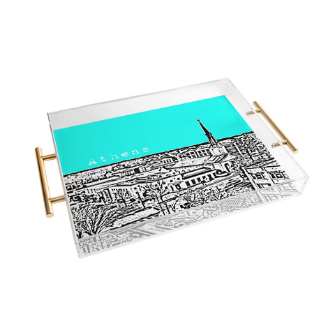 Bird Ave Athens Aqua Acrylic Tray