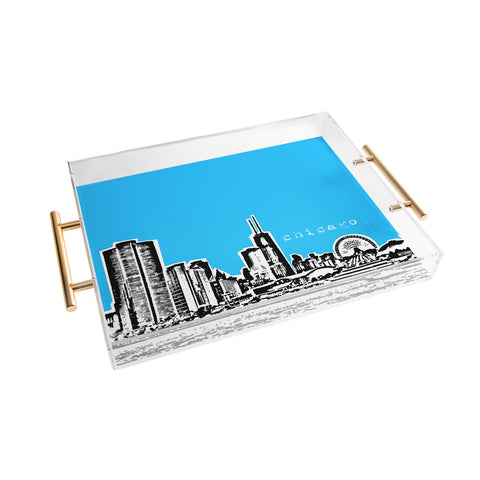 Bird Ave Chicago Blue Acrylic Tray