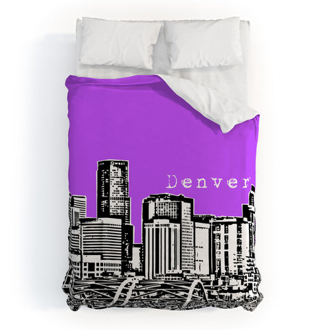 Bird Ave Denver Purple Duvet Cover