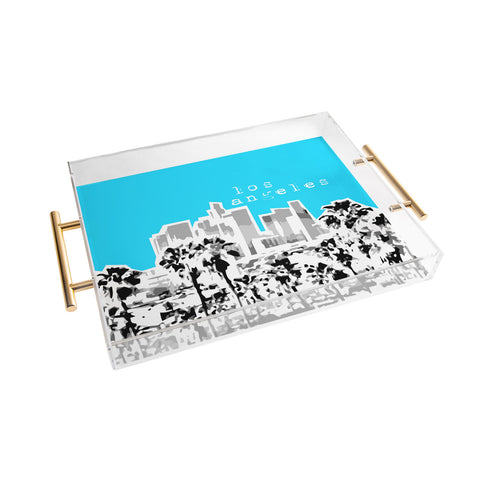 Bird Ave Los Angeles Aqua Acrylic Tray