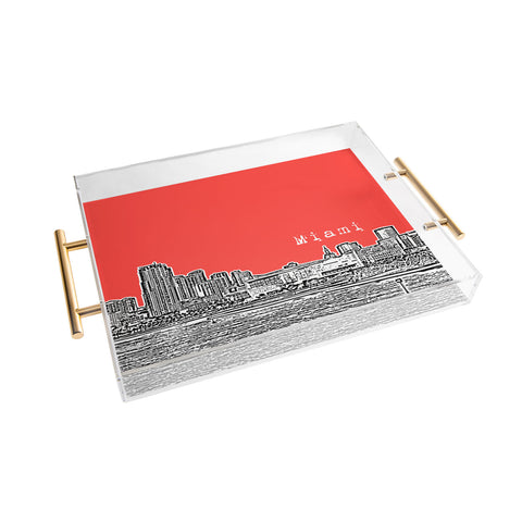 Bird Ave Miami Red Acrylic Tray
