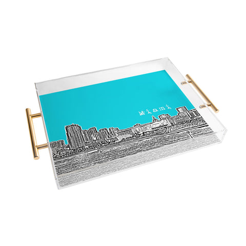 Bird Ave Miami Teal Acrylic Tray