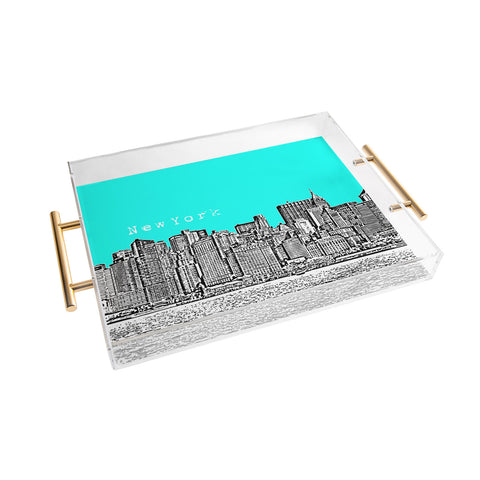 Bird Ave New York Aqua Acrylic Tray
