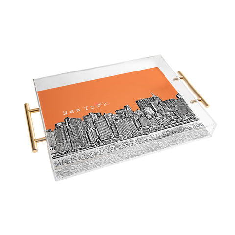 Bird Ave New York Orange Acrylic Tray