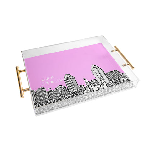 Bird Ave San Diego Pink Acrylic Tray