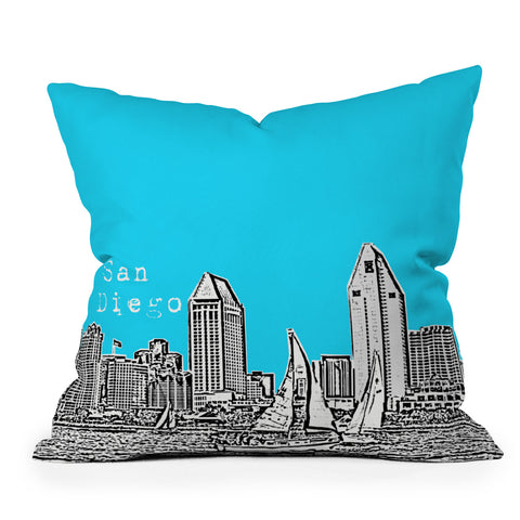 Bird Ave San Diego Sky Outdoor Throw Pillow