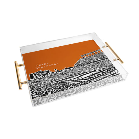 Bird Ave Texas Longhorns Orange Acrylic Tray