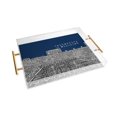 Bird Ave University Of Michigan Navy Acrylic Tray