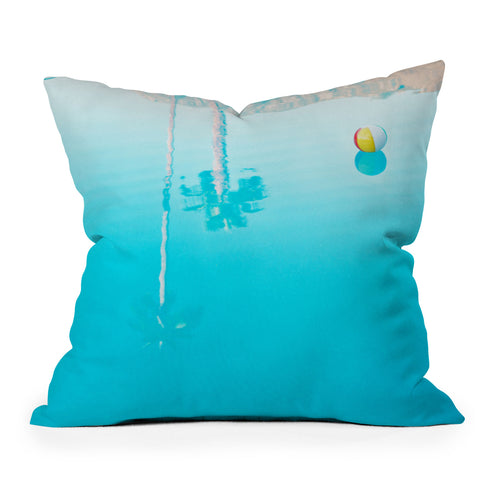 Bird Wanna Whistle By The Pool Outdoor Throw Pillow