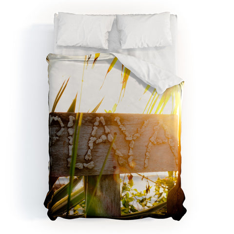 Bird Wanna Whistle Playa Duvet Cover