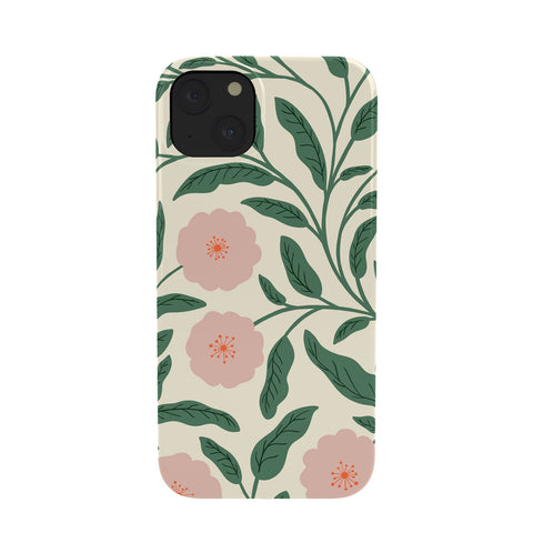 BlueLela Bold Pink Botanical Blooms Light Phone Case