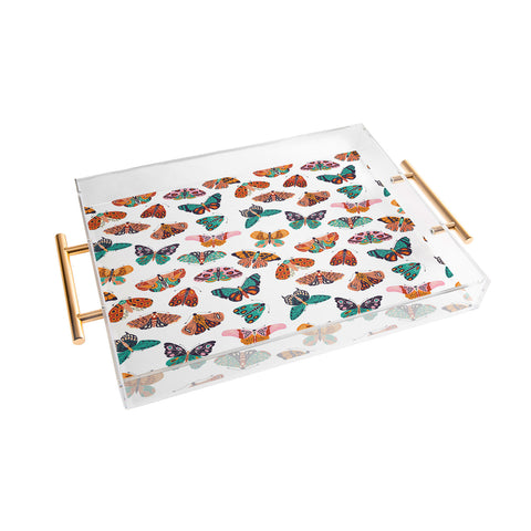 BlueLela Spring Butterflies Pattern 003 Acrylic Tray