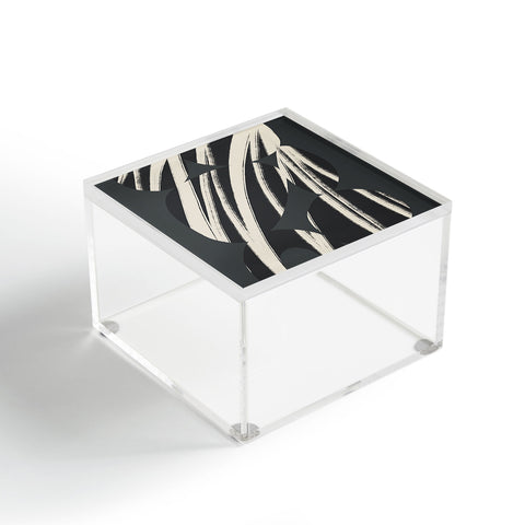 Bohomadic.Studio Abstract Shape with Black Line Acrylic Box