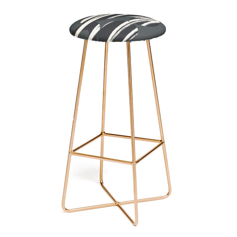 Bohomadic.Studio Abstract Shape with Black Line Bar Stool