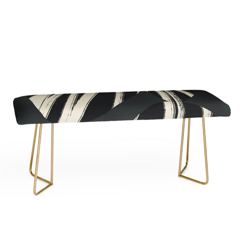 Bohomadic.Studio Abstract Shape with Black Line Bench