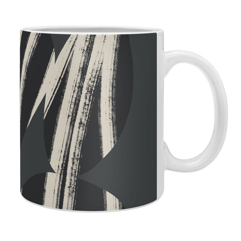 Bohomadic.Studio Abstract Shape with Black Line Coffee Mug