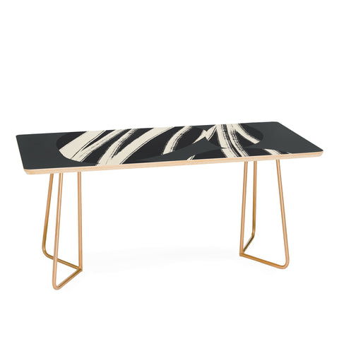 Bohomadic.Studio Abstract Shape with Black Line Coffee Table