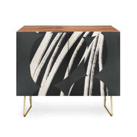 Bohomadic.Studio Abstract Shape with Black Line Credenza