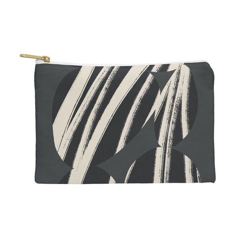 Bohomadic.Studio Abstract Shape with Black Line Pouch