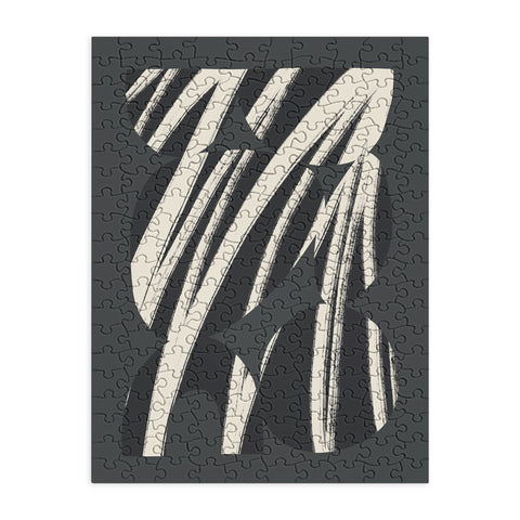 Bohomadic.Studio Abstract Shape with Black Line Puzzle